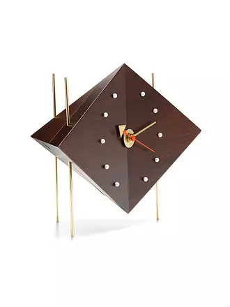 VITRA | Horloge de table - Diamond Clock Noyer massif |